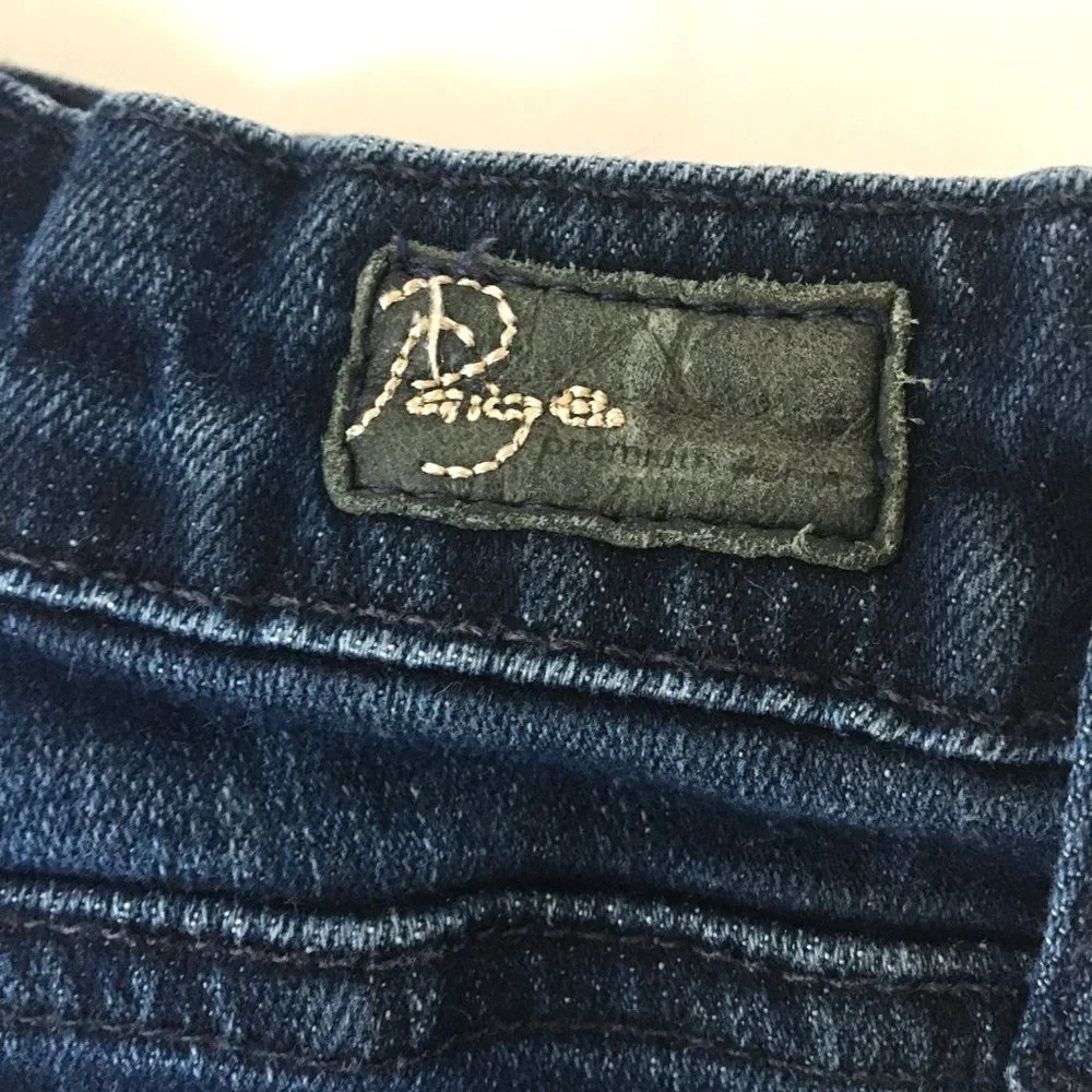 Paige Women's Verdugo Jegging Skinny Jeans, Dark Blue Wash, Size 27 - Picture 5 of 9